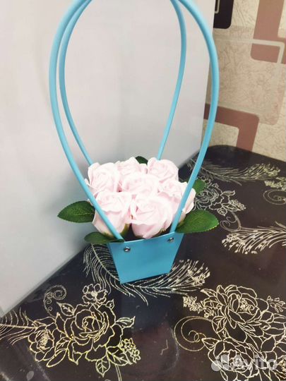 Букет из мыльных роз