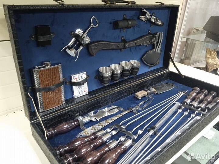 Подарочный набор шампуров в кейсе топ 19