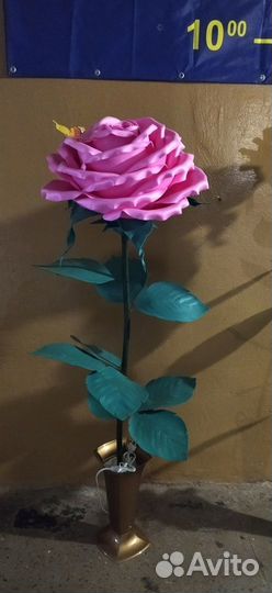 Торшер роза из изолона