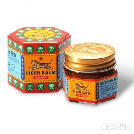 Тигровый красный лечебный бальзам Tiger Balm