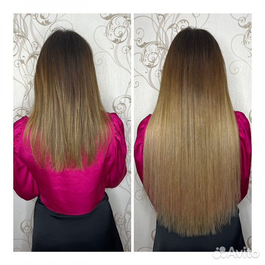 Наращивание натуральных и биопротеиновых волос