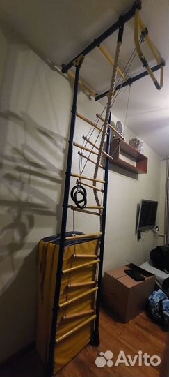 Детская шведская стенка с турником бу