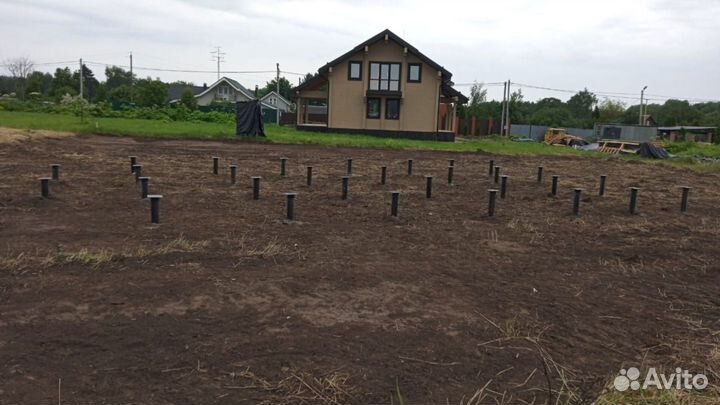 Винтовые сваи + монтаж