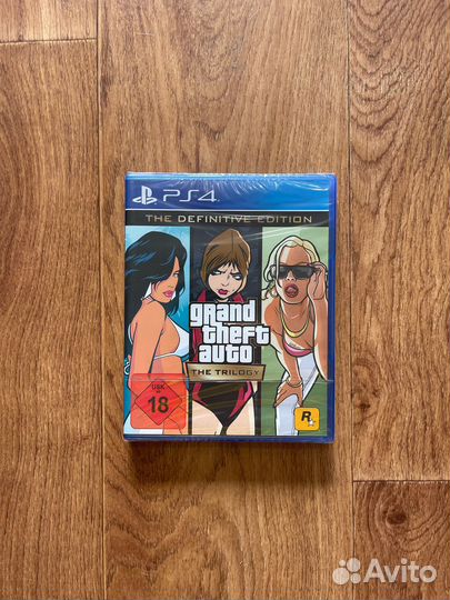 GTA The Trilogy для Sony ps4. Диск новый в пленке