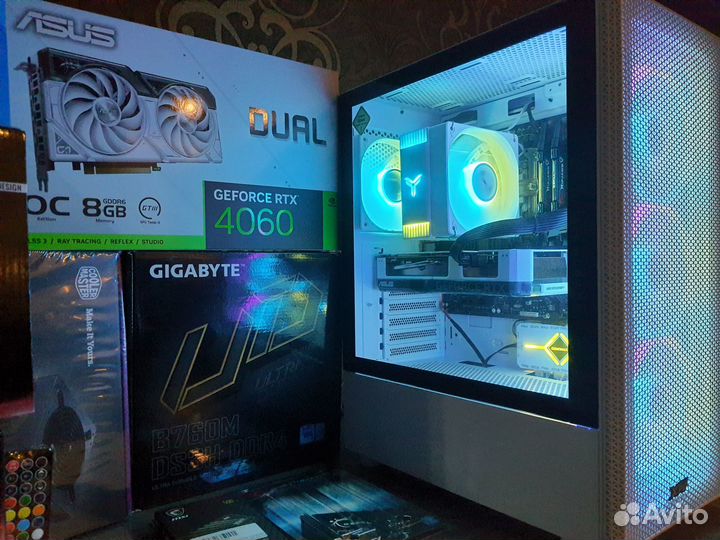 Мощный Пк для Игр RTX 4070+Core i5 12400F/B760