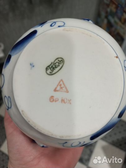 Гжель СССР посуда