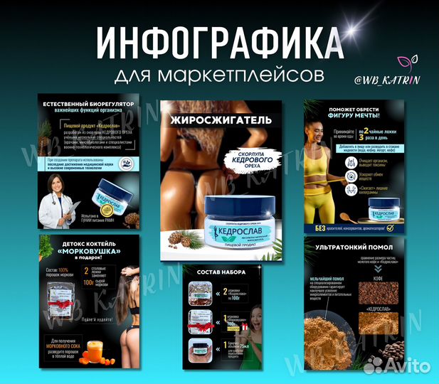Рич контент, инфографика для маркетплейсов