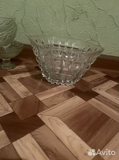 Конфетница хрустальная