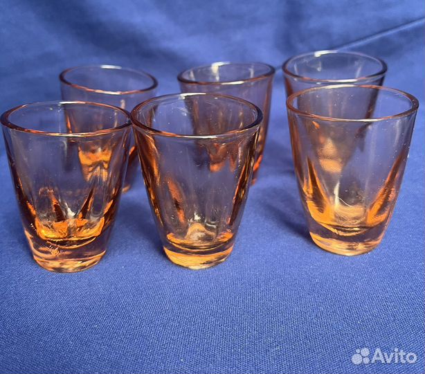 Стопки цветное стекло СССР