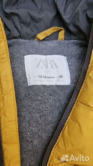 Zara теплая жилетка, 86 размер