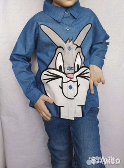 Рубашка джинсовая