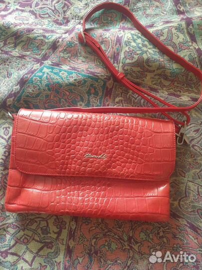 Сумка клатч натуральная кожа