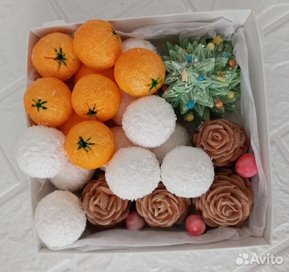 Подарок из зефира на Новый год