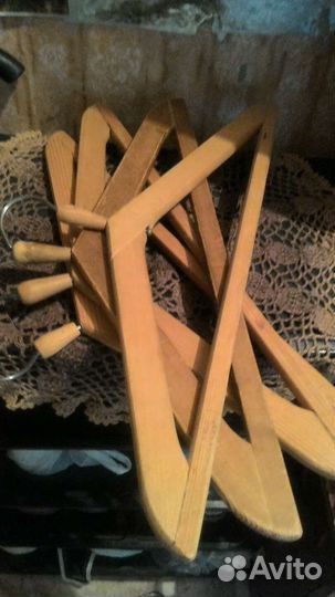 Вешалки плечики деревянные 5 шт