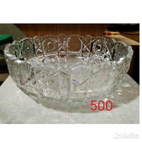 Ваза хрустальная большая СССР