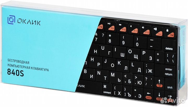Клавиатура Oklick 840S (беспроводная, Bluetooth)