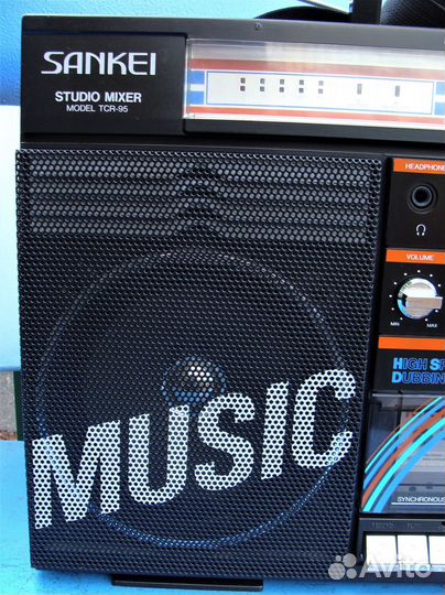 Sankei TCR-95H магнитола + аудио микшер 1980 Japan