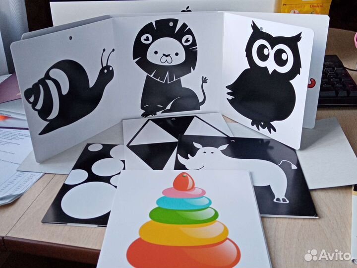 Карточки для развития зрения с рождения