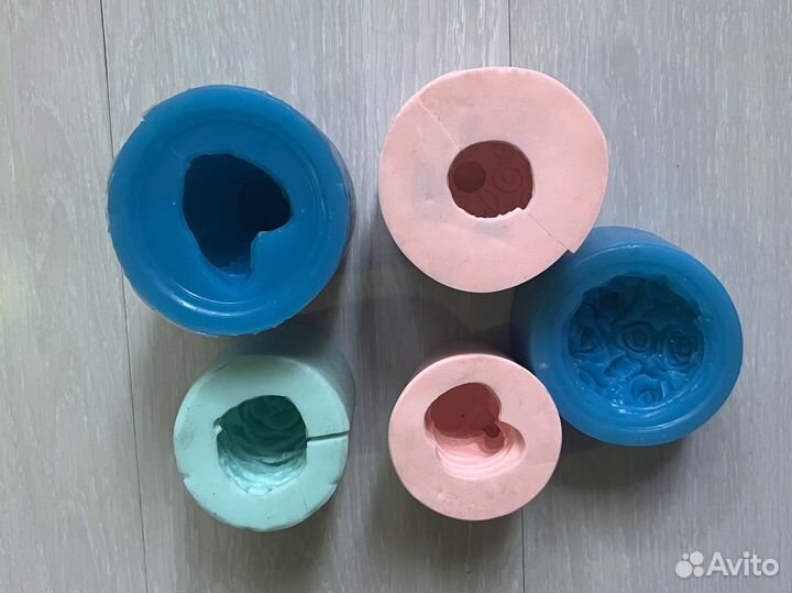 Силиконовые 3d формы для мыла цветы