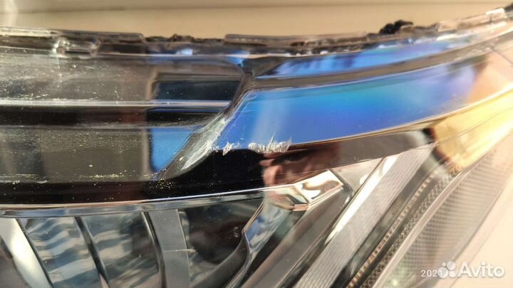 Стекло фары Outlander 3, левое + герметик