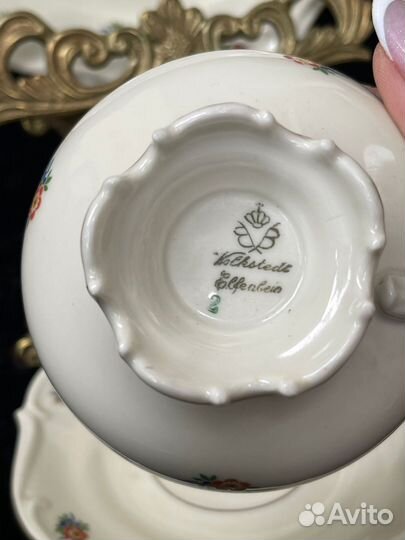 Антикварное чайное трио,Германия