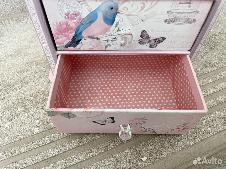 Шкатулка для украшений картон новая