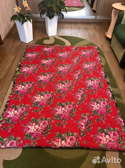 Ватное одеяло бу,в хорошем состоянии