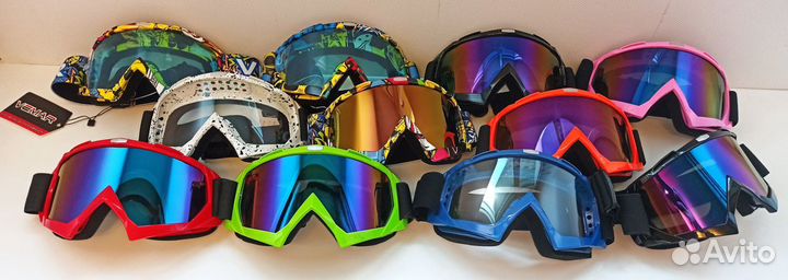 Очки маска горнолыжные мото эндуро защита