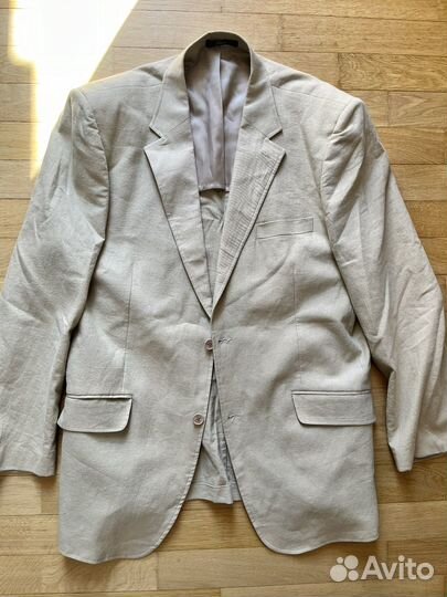 Льняной мужской пиджак brioni