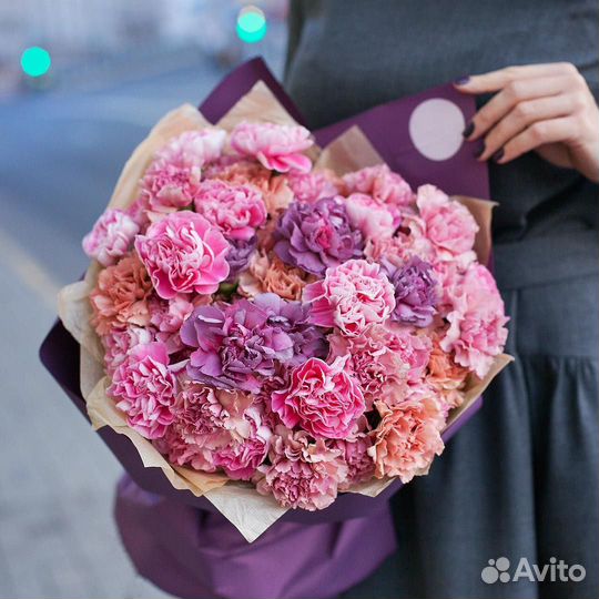 Цветы (гвоздика) букет