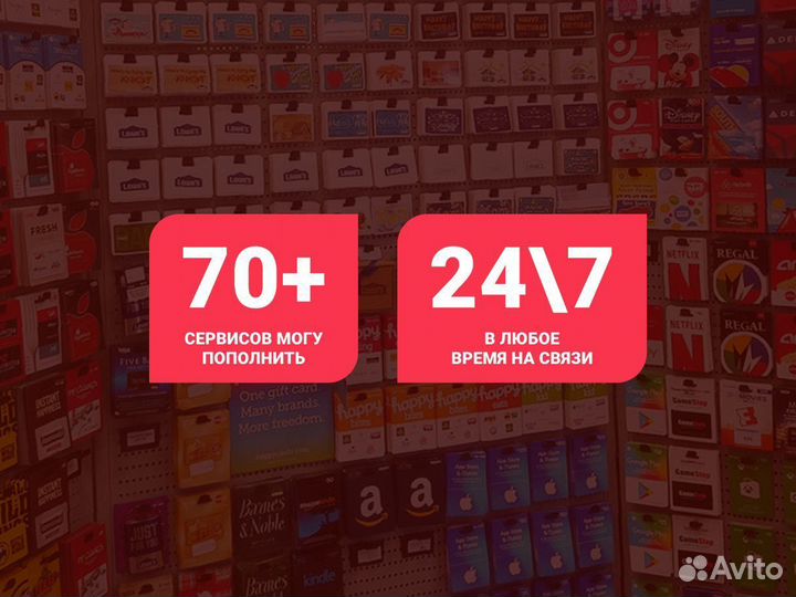 Подарочная карта AppStore Apple Music любой номина