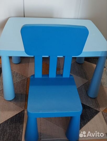 Детский стол и стул IKEA маммут