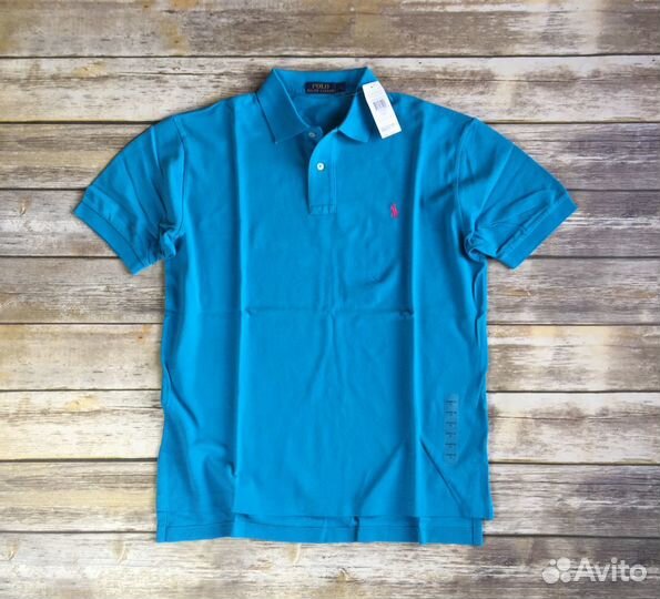 Рубашка поло Оригинал Polo Ralph Lauren USA Blue