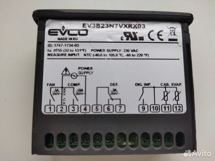 Контроллер для холодильника сенсорный evko