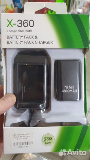 Набор акб для джойстика Xbox 4800мА + зарядное