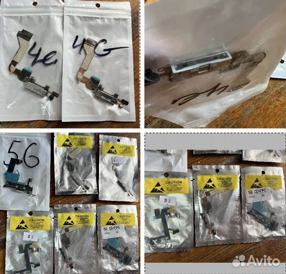 Аккумулятор iPhone 5s,6,шлейф iPhone 4,кнопки