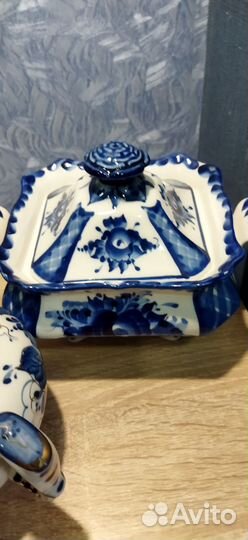 Сахарницы СССР Гжель авторские