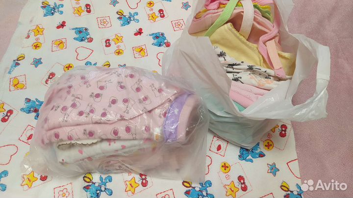 Детские вещи пакетом на девочку от 0 до 9 месяев