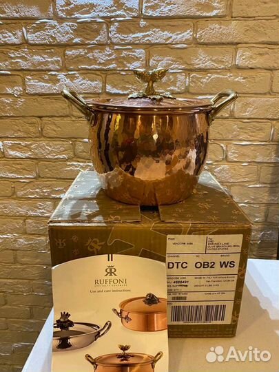 Кастрюля новая ruffoni history 3,1/2 qt (3,5 л)