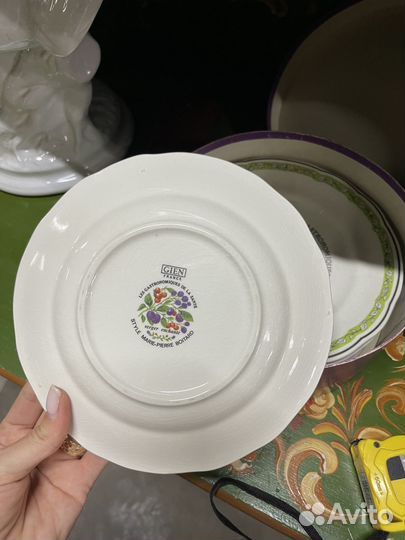 Тарелка винтажная. Набор для десерта 6 штук от Gie