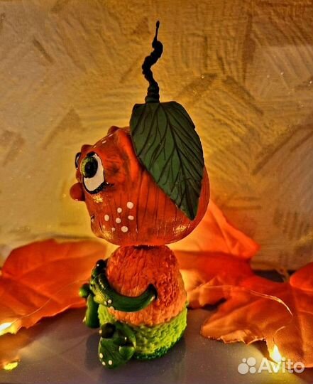 Статуэтка Тыква. Хэллоуин. Полимерная глина