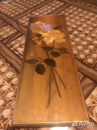 Картина наборная из ценного дерева 50см на 20см