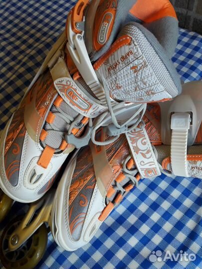 Коньки-ролики женские RE:Action, размер 38