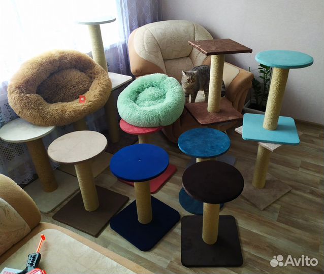 Когтеточка столбик для кошек