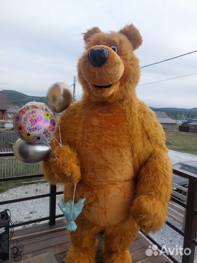 Надувной костюм медведя