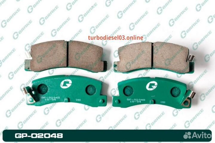 Колодки G-brake GP-02048 GP02048 G-brake