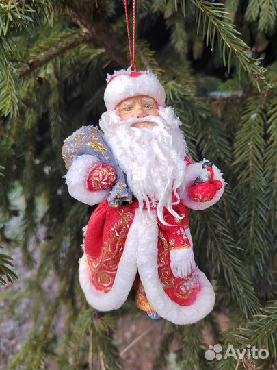 Ватные елочные игрушки (ручная работа)