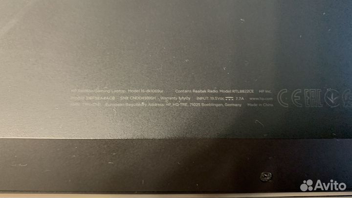 Игровой ноутбук HP Pavilion Gaming 15-dk1069ur