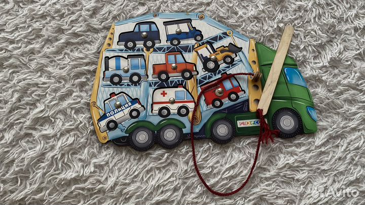 Деревянные пазлы и магнитная рыбалка