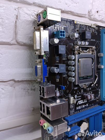 Мат. плата Asus H61M-K (1155)